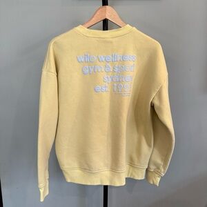 Wilo Wellness Butter Yellow Crewneck Sweatshirt